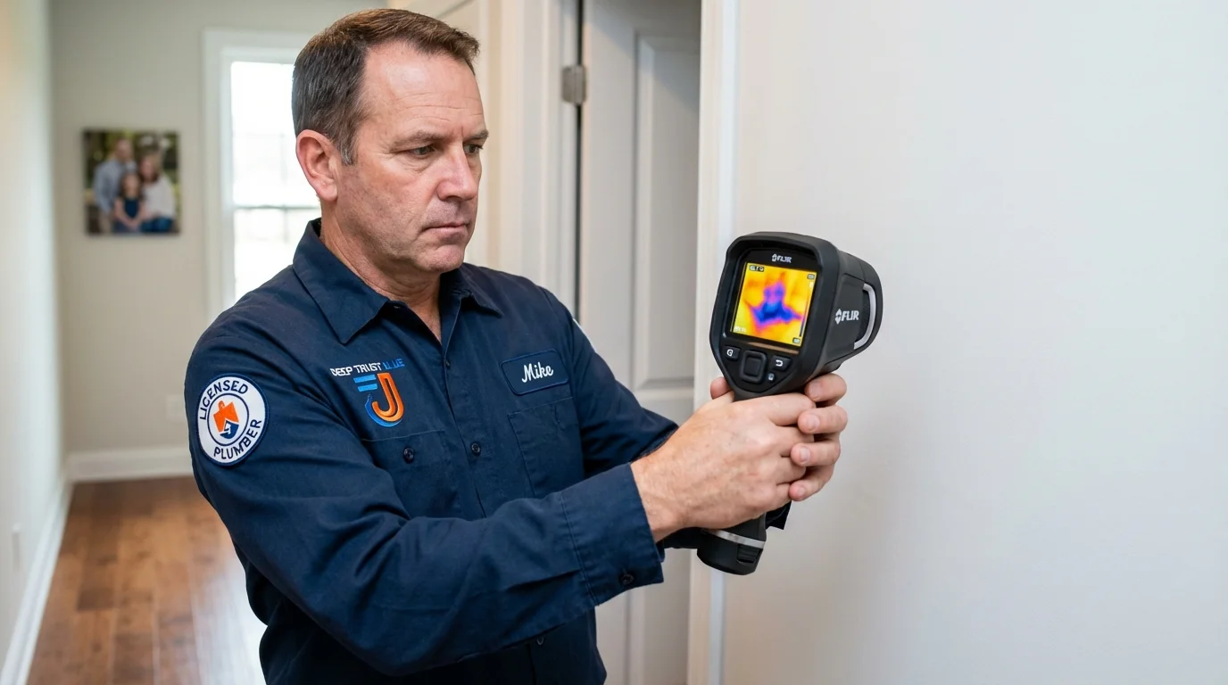 Thermal imaging leak detection by Johns Plumbing LLC in Sioux Falls